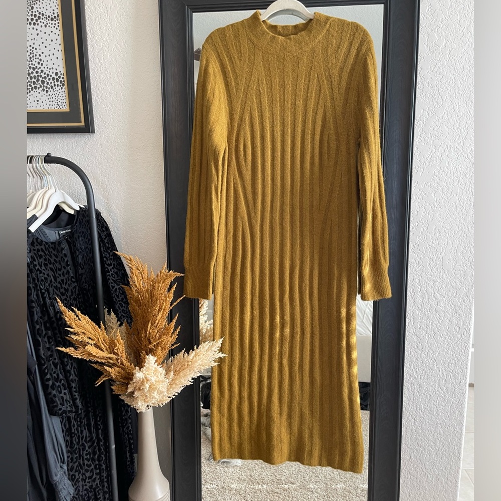 Ribbed Sweater Dress